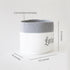 Personalized Storage Basket - Set of 2 - Grey